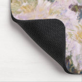 クロードモネ – ホワイトクレマティス マウスパッド (コーナー)