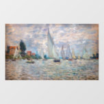 クロードモネ – ボートレガッタアットアルジェンティーユ ウィンドウサイン<br><div class="desc">The Bots Regatta at Argenteuil / Regate a Argenteuil - Claude Monet,  Canvas,  1874</div>