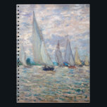 クロードモネ – ボートレガッタアットアルジェンティーユ ノートブック<br><div class="desc">The Bots Regatta at Argenteuil / Regate a Argenteuil - Claude Monet,  Canvas,  1874</div>