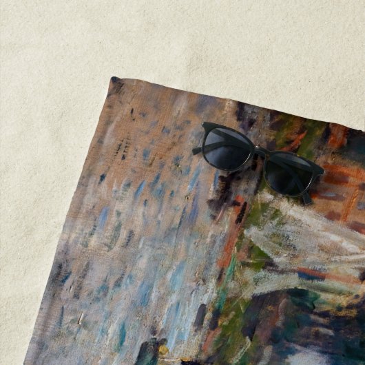 クロードモネ – ボートレガッタアットアルジェンティーユ ビーチタオル (インサイチュ)