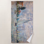 クロードモネ – ボートレガッタアットアルジェンティーユ ビーチタオル (正面)