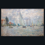 クロードモネ – ボートレガッタアットアルジェンティーユ ファブリック<br><div class="desc">The Bots Regatta at Argenteuil / Regate a Argenteuil - Claude Monet,  Canvas,  1874</div>