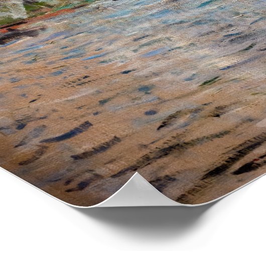 クロードモネ – ボートレガッタアットアルジェンティーユ ポスター (角)