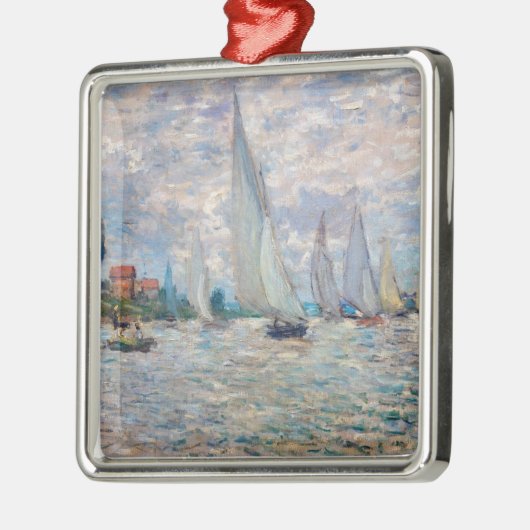 クロードモネ – ボートレガッタアットアルジェンティーユ メタルオーナメント (左)