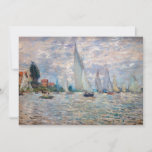 クロードモネ – ボートレガッタアットアルジェンティーユ 招待状<br><div class="desc">The Bots Regatta at Argenteuil / Regate a Argenteuil - Claude Monet,  Canvas,  1874</div>