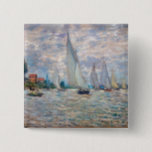 クロードモネ – ボートレガッタアットアルジェンティーユ 缶バッジ<br><div class="desc">The Bots Regatta at Argenteuil / Regate a Argenteuil - Claude Monet,  Canvas,  1874</div>