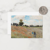 クロードモネ – ポピーフィールド ノートカード (正面/裏面インサイチュ)