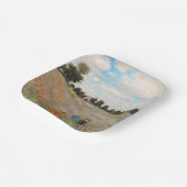 クロードモネ – ポピーフィールド ペーパープレート (傾斜あり)