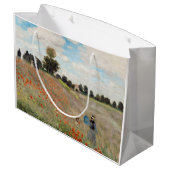 クロードモネ – ポピーフィールド ラージペーパーバッグ (裏面アングル)