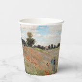 クロードモネ – ポピーフィールド 紙コップ (裏面)