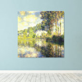クロードモネ – ポプラーズオンザエプテ キャンバスプリント (インサイチュ (ウッドフロア))