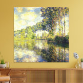 クロードモネ – ポプラーズオンザエプテ キャンバスプリント (インサイチュ (リビング))