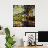 クロードモネ – ポプラーズオンザエプテ ポスター (ホームオフィス)