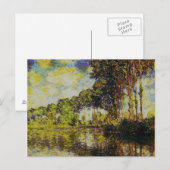 クロードモネ – ポプラーズオンザエプテ ポストカード (正面/裏面)