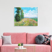 クロードモネ – ポプラ付き牧草地 キャンバスプリント (インサイチュ (リビング))