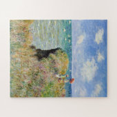 クロードモネ – ポーヴィルの崖の上を散歩 ジグソーパズル (横)