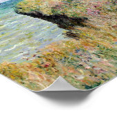 クロードモネ – ポーヴィルの崖の上を散歩 ポスター (角)