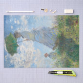 クロードモネ |マダム・モネと彼女の息子 – 1875年 薄葉紙 (クラフト)