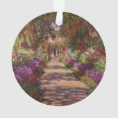 クロードモネ |モネの庭の小道 オーナメント (裏面)