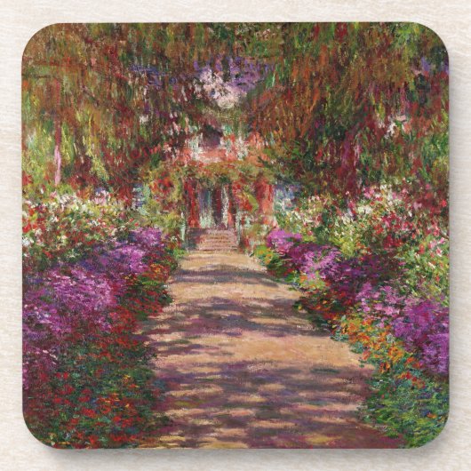 クロードモネ |モネの庭の小道 コースター (正面)