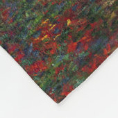 クロードモネ |モネの庭の小道 フリースブランケット (角)