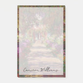 クロードモネ |モネの庭の小道 ポストイット (正面)