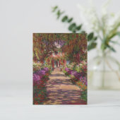 クロードモネ |モネの庭の小道 ポストカード (スタンド正面)