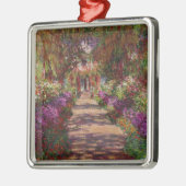 クロードモネ |モネの庭の小道 メタルオーナメント (左)