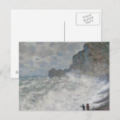 クロードモネ – ラフ・ウェザー・アット・エトレット ポストカード (正面/裏面)