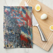 クロードモネ – ラルーモントルグイユ – パリ キッチンタオル (四つ折り)