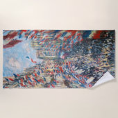 クロードモネ – ラルーモントルグイユ – パリ ビーチタオル (正面)