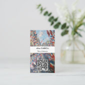 クロードモネ – ラ・ルー・モントルゲイル,パリ – QRコード 名刺 (スタンド正面)