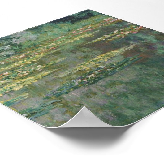 クロードモネ – ルバッシンデニンフェアス ポスター (角)