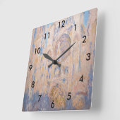 クロードモネ – ルーアン大聖堂アットサンセット スクエア壁時計 (傾斜)