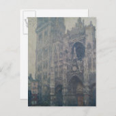 クロードモネ |ルーアン大聖堂、ウェストポータル ポストカード (正面/裏面)