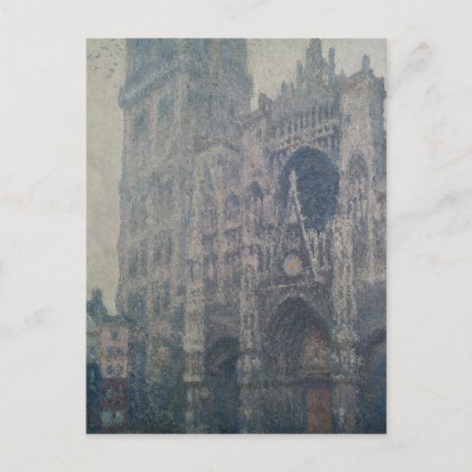 クロードモネ |ルーアン大聖堂、ウェストポータル ポストカード (正面)