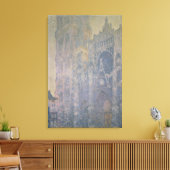 クロードモネ |ルーアン大聖堂、白の調和 キャンバスプリント (インサイチュ (リビング))