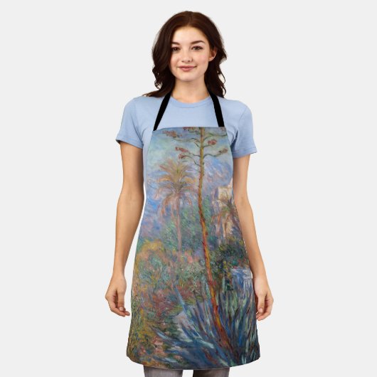 クロードモネ – ヴィラズアットボルディゲラ エプロン (着用した状態)