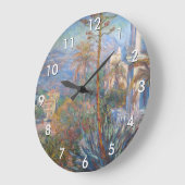 クロードモネ – ヴィラズアットボルディゲラ ラージ壁時計 (傾斜)