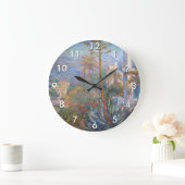 クロードモネ – ヴィラズアットボルディゲラ ラージ壁時計 (ホーム)