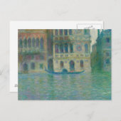 クロードモネ – ヴェネツィアパラッツォダリオ ポストカード (正面/裏面)