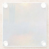 クロードモネ – 下院 ガラスコースター (裏面)