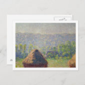 クロードモネ 夏の終わり、Gibern ポストカード (正面/裏面)