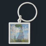 クロードモネ |日傘を持つ女性 キーホルダー<br><div class="desc">パラソル女性 – マダム・モネとその息子1875年(油)|Claude Monet著 |アートの場所：ワシントンDC芸術ギャラリー|アーティフランスのスト |イメージコレクション番号：XOS741899</div>