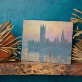 クロードモネ |日没、国会議事堂 フォトプラーク (側面)