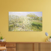 クロードモネ |春の果樹開花 キャンバスプリント (インサイチュ (リビング))
