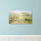 クロードモネ |春の果樹開花 キャンバスプリント (インサイチュ (ウッドフロア))