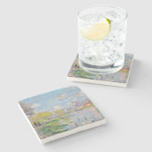 クロードモネ – 春バイザセーヌ ストーンコースター (横)