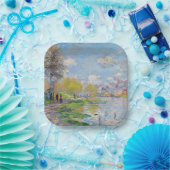 クロードモネ – 春バイザセーヌ ペーパープレート (パーティー)