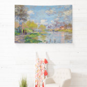 クロードモネ – 春バイザセーヌ 横断幕 (インサイチュ)